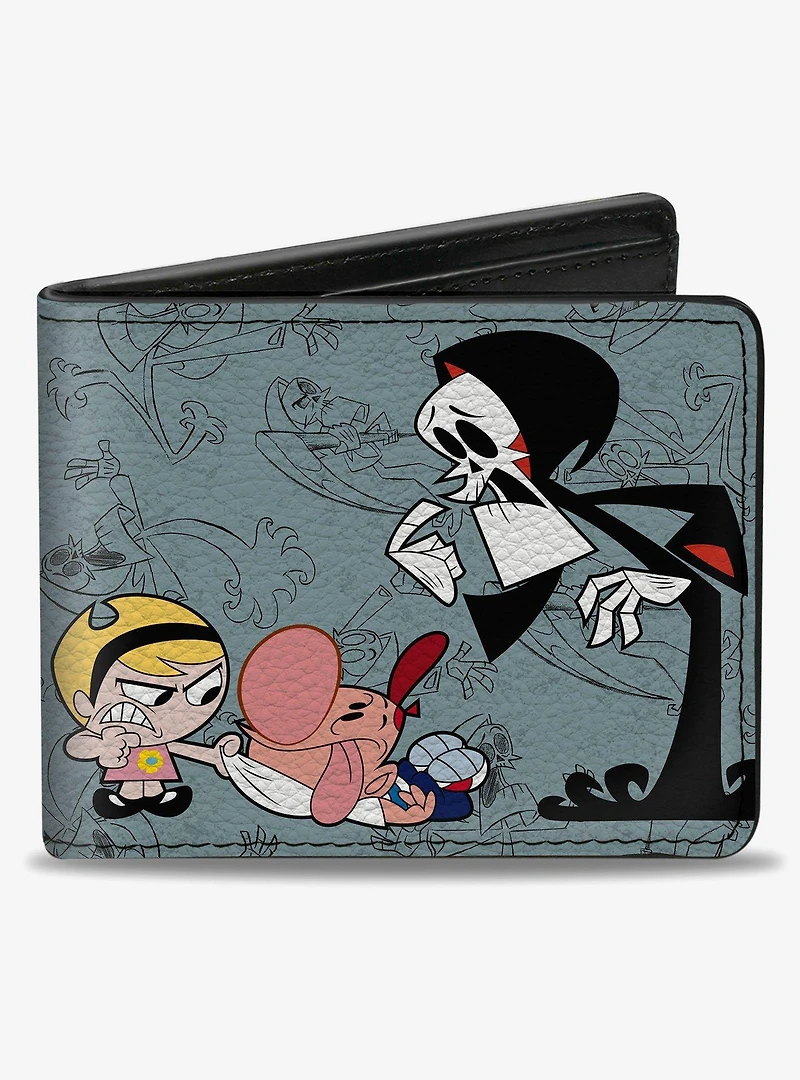 The Grim Adventures of Billy Mandy Group Pose and Grim Bifold Wallet