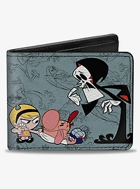 The Grim Adventures of Billy Mandy Group Pose and Grim Bifold Wallet