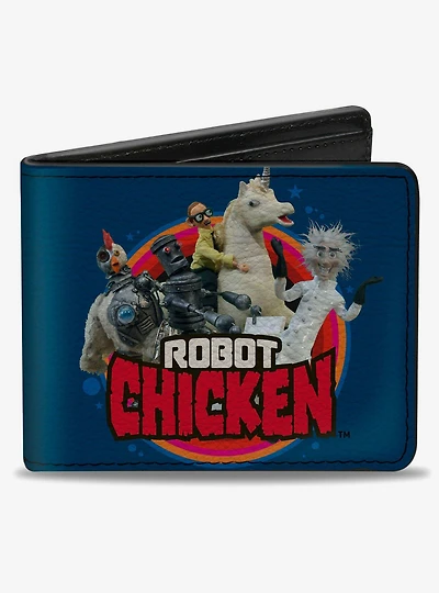 Robot Chicken Title Logo and Group Pose Bifold Wallet