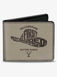 Yellowstone Not My First Rodeo Typography Beiges Bifold Wallet
