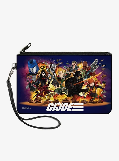GI Joe Universe Agents Explosion Group Pose and Logo Zip Clutch Wallet