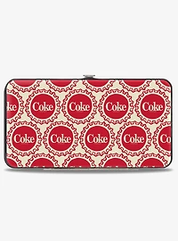 Coca-Cola Coke Bottle Caps Collage Hinged Wallet