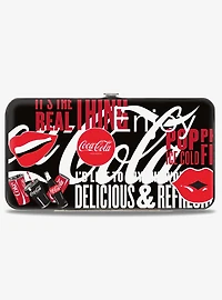 Coca-Cola Its The Real Thing Collage Hinged Wallet