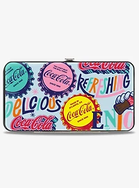 Coca-Cola Delicious Refreshing Bottle Caps Hinged Wallet