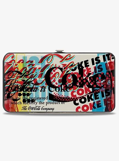 Coca-Cola Coke Is It Pop Art Collage Hinged Wallet
