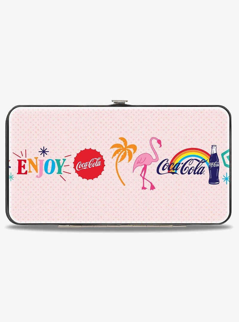Coca-Cola Enjoy Vibrant Icons Collage Hinged Wallet