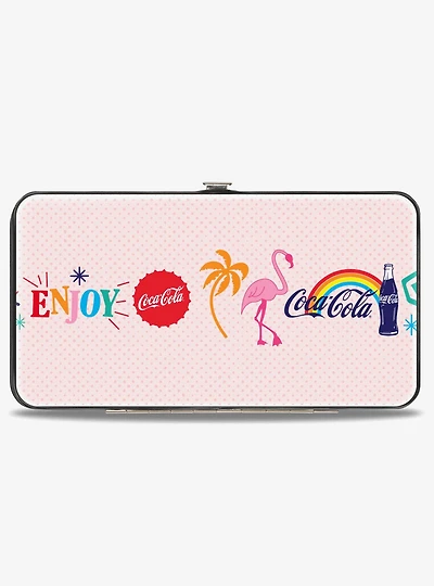 Coca-Cola Enjoy Vibrant Icons Collage Hinged Wallet