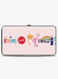 Coca-Cola Enjoy Vibrant Icons Collage Hinged Wallet