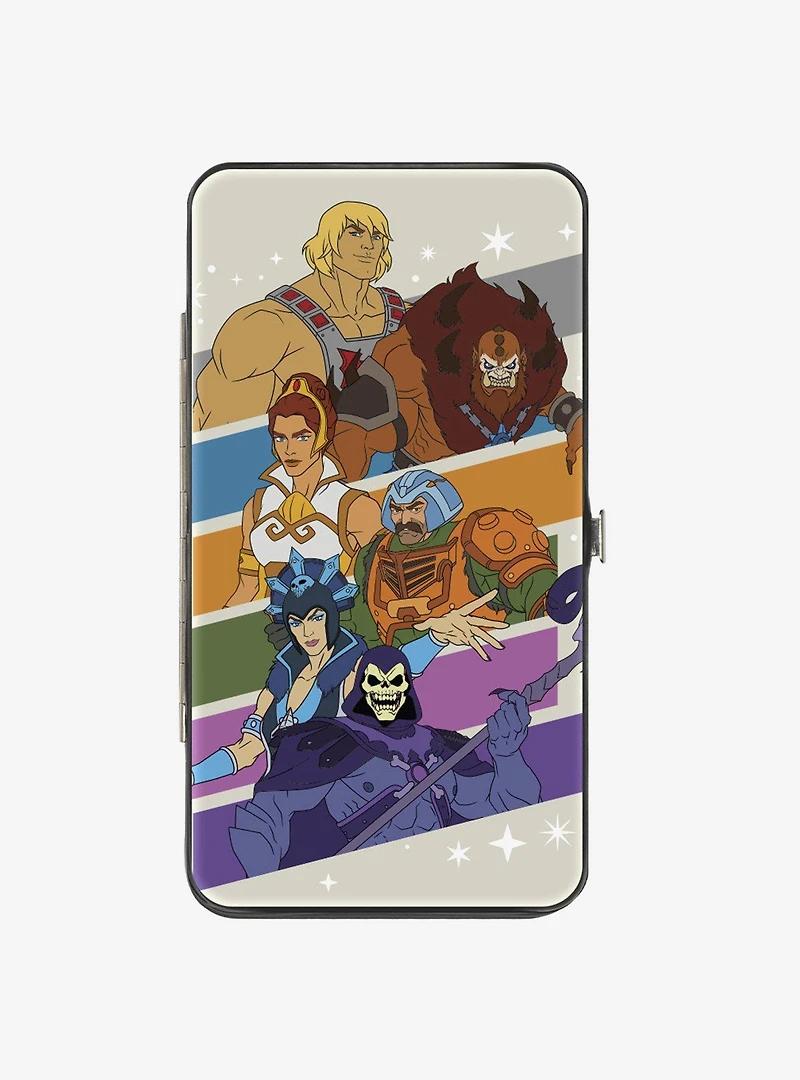 Masters of the Universe Character Stripe Poses Hinged Wallet