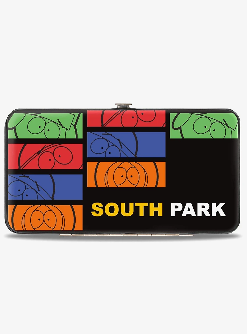 South Park Boys Sketch Blocks and Pose Monogram Hinged Wallet