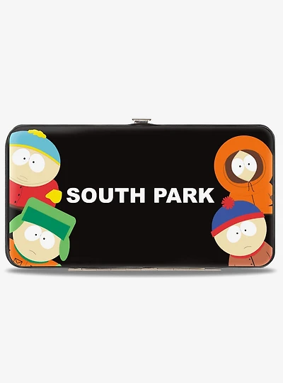 South Park Boys Peeking Pose and Logo Stacked Hinged Wallet