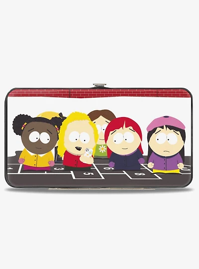 South Park Girls Deep Learning Hopscotch Group Scene Hinged Wallet