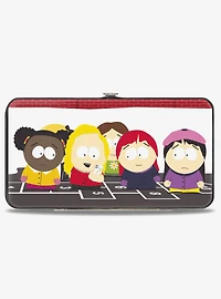 South Park Girls Deep Learning Hopscotch Group Scene Hinged Wallet