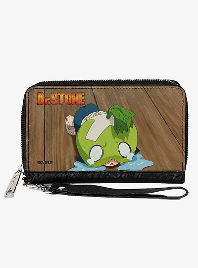 Dr. Stone Suika Crying Pose and Title Logos Zip Around Wallet