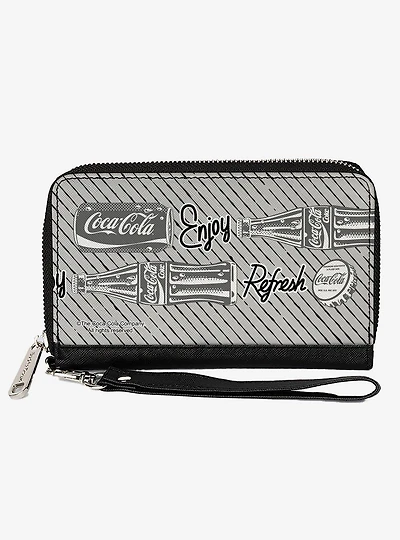 Coca-Cola Enjoy Refresh Can and Bottle Zip Around Wallet