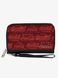Coca-Cola Enjoy Coca Cola Logos Zip Around Wallet