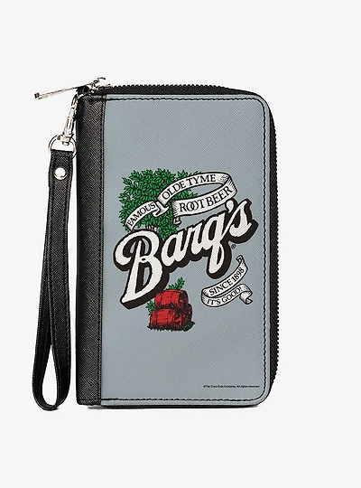 Coca-Cola Barqs Old Tyme Root Beer Barrels Logo Zip Around Wallet