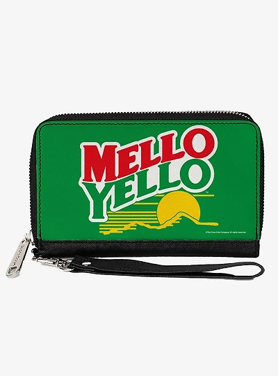 Coca-Cola Mello Logo Green Zip Around Wallet
