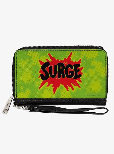 Coca-Cola Surge Logo Zip Around Wallet