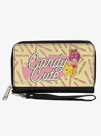 Candy Land Candy Land Candy Cute Princess Lolly and Logo Zip Around Wallet