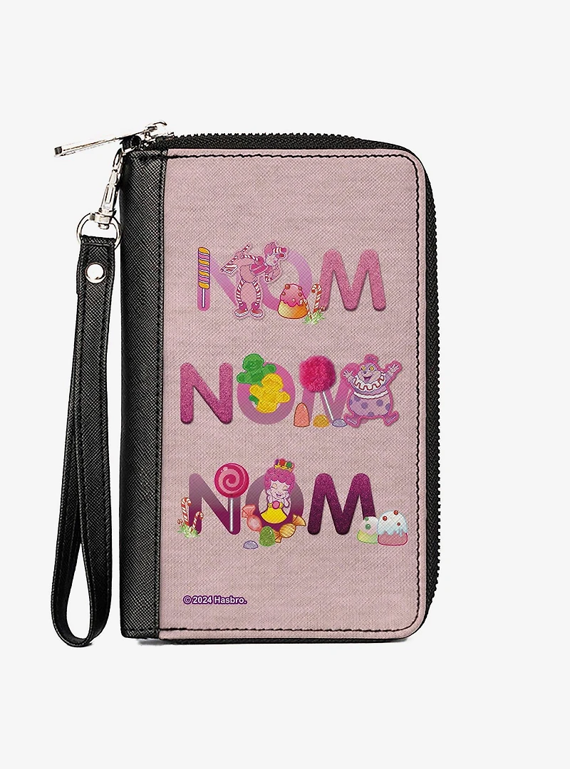 Candy Land Nom Nom Nom Characters and Candy Zip Around Wallet