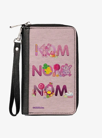 Candy Land Nom Nom Nom Characters and Candy Zip Around Wallet