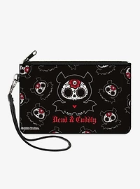 Skelanimals Diego the Bat Dead N Cuddly Pose Zip Clutch Wallet