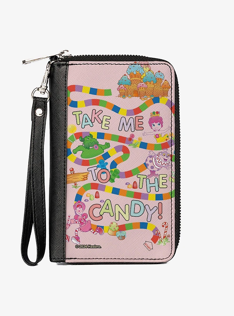 Candy Land Candy Land Take Me To the Candy Character Collage Zip Around Wallet
