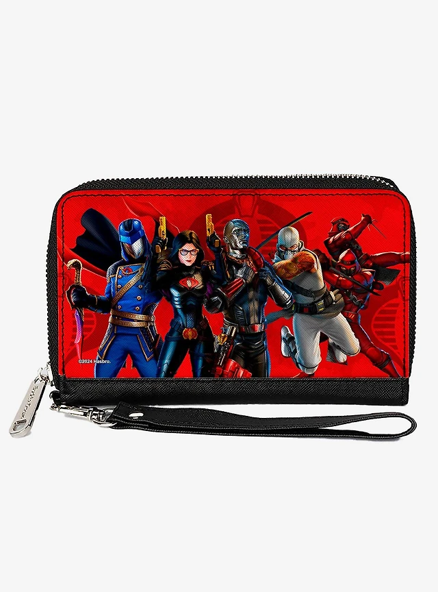 G.I. Joe Cobra Commander Bifold Wallet - Cobra Symbol Design, Faux Leather