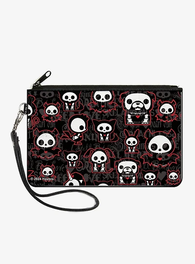 Skelanimals Character Collage Zip Clutch Wallet