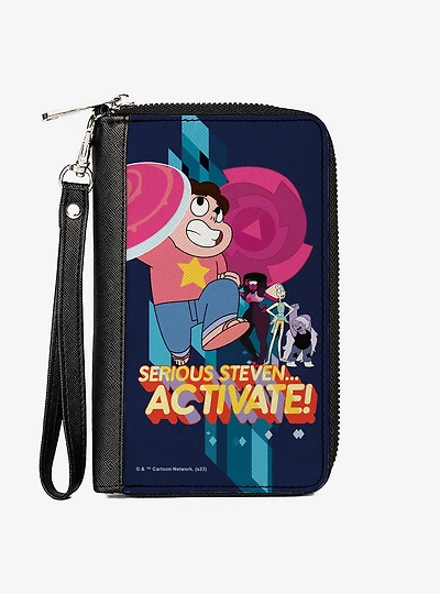 Steven Universe Serious Steven Activate Group Pose Zip Around Wallet