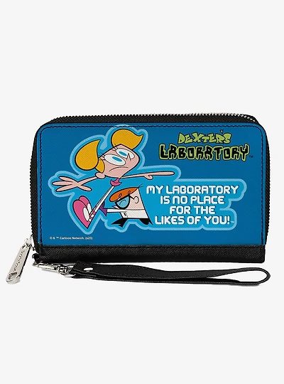 Dexter's Laboratory No Place For the Likes of You Pose Zip Around Wallet