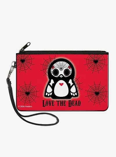 Skelanimals Pen the Penguin Love the Dead Zip Clutch Wallet