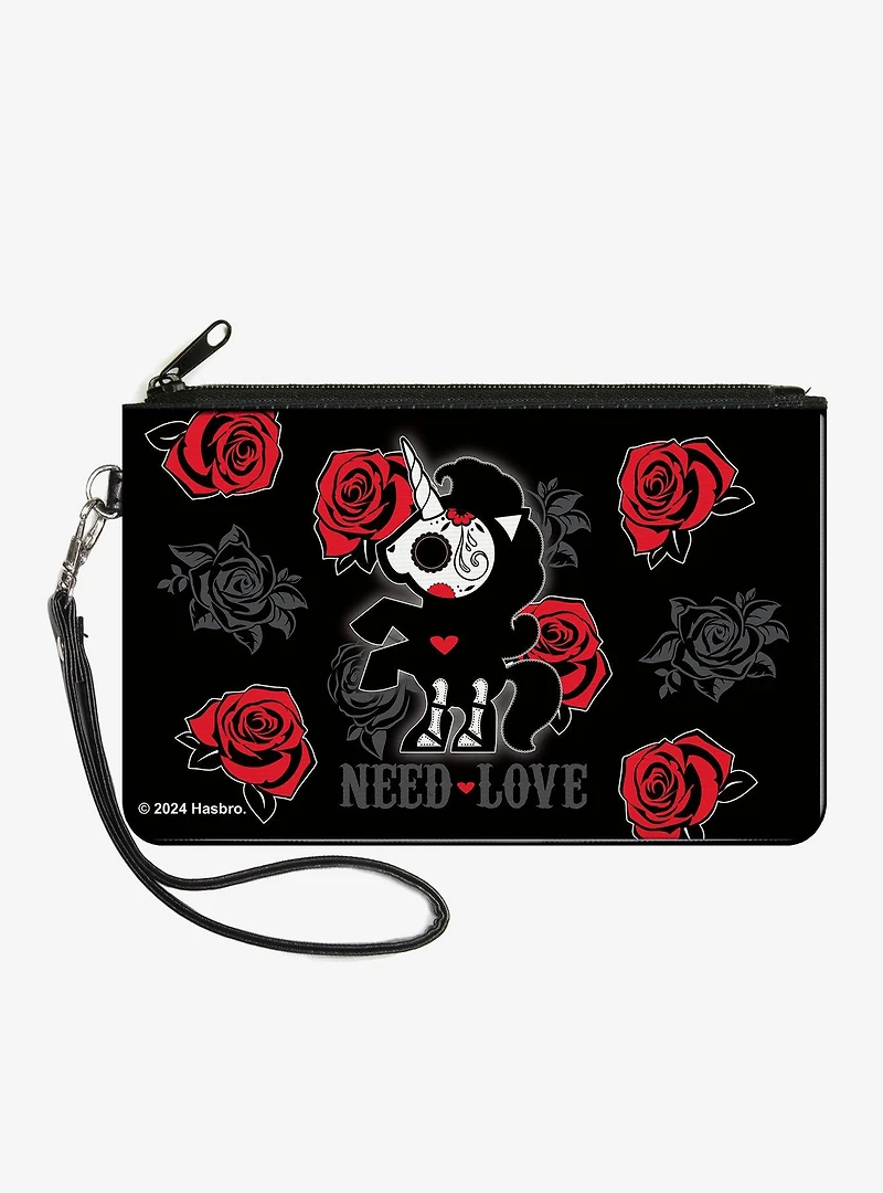 Skelanimals Bonita the Unicorn Need Love Zip Clutch Wallet