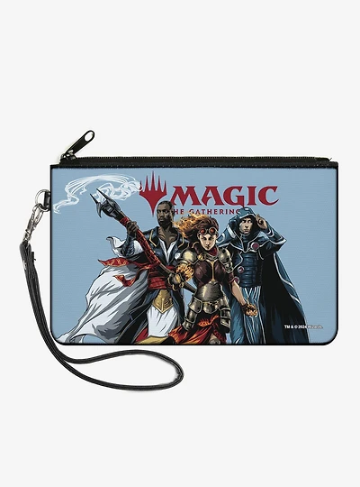 Magic: The Gathering Magic Three Planeswalker Group Pose and Title Logo Light Zip Clutch Wallet