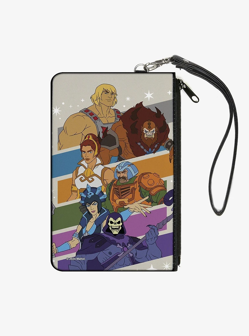 Masters of the Universe Masters of the Universe Character Stripe Poses Zip Clutch Wallet