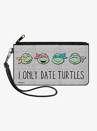 Teenage Mutant Ninja Turtles I Only Date Turtles Expressions Zip Clutch Wallet