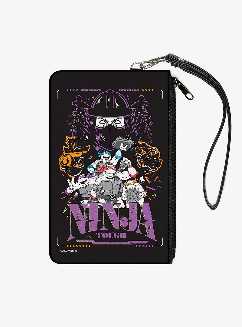 Teenage Mutant Ninja Turtles Ninja Tough Group Pose and Enemies Multi Zip Clutch Wallet