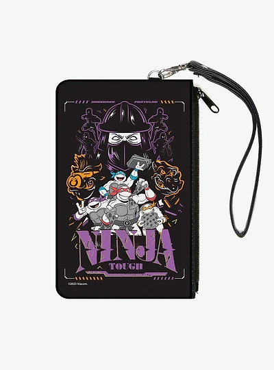 Teenage Mutant Ninja Turtles Ninja Tough Group Pose and Enemies Multi Zip Clutch Wallet