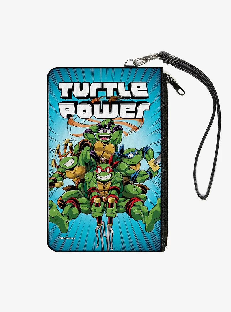 Teenage Mutant Ninja Turtles Turtle Power Pose Rays Zip Clutch Wallet