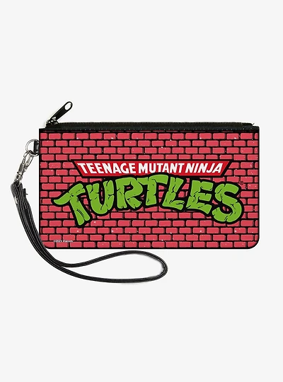 Teenage Mutant Ninja Turtles Brick Title Logo Zip Clutch Wallet
