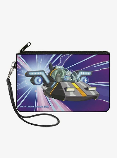 Rick and Morty Rick Space Cruiser Pose Zip Clutch Wallet