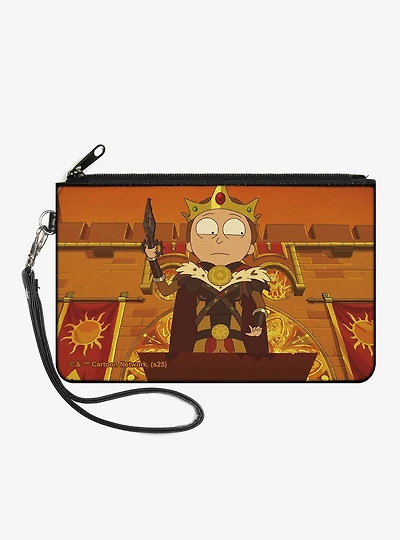 Rick and Morty King Mortaniel Sword Scene Zip Clutch Wallet