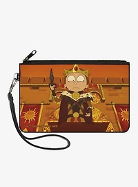 Rick and Morty King Mortaniel Sword Scene Zip Clutch Wallet