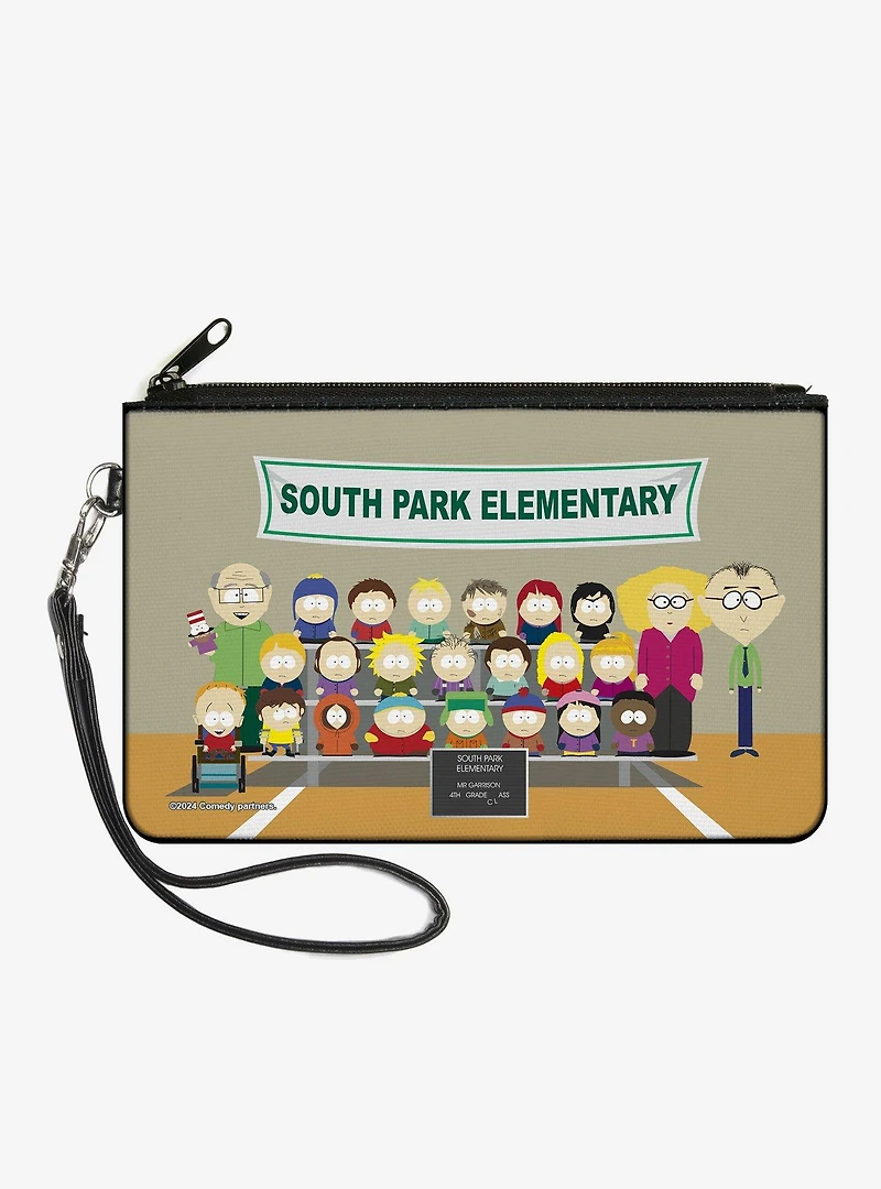 South Park Elementary 4th Grade Class Picture Zip Clutch Wallet