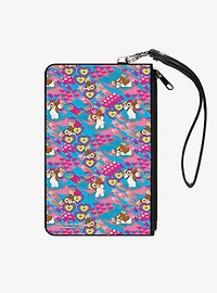 Gremlins The New Batch Gizmo Poses Peace Collage Zip Clutch Wallet