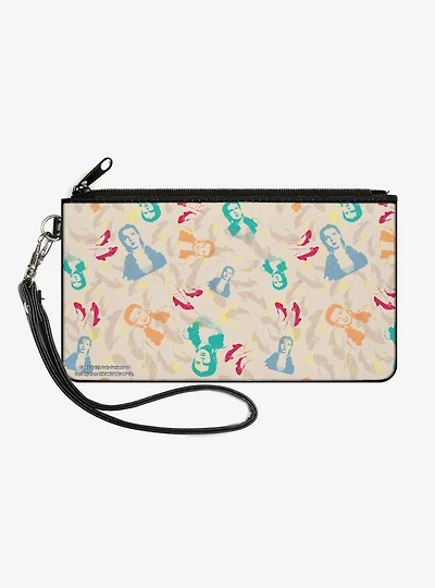 The Wizard of Oz Dorothy Pose and Ruby Slippers Collage Zip Clutch Wallet