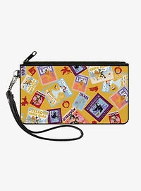 The Wizard of Oz Vintage Picture Cards Scattered Zip Clutch Wallet