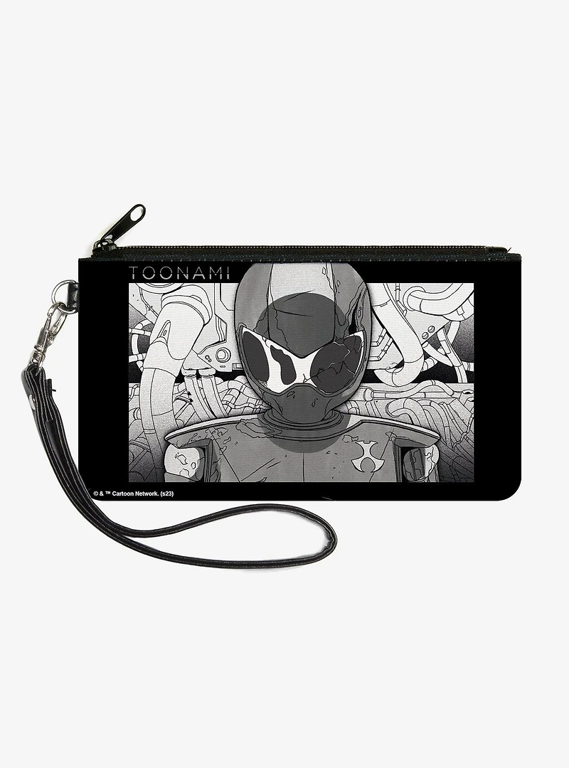 Toonami Robot Tom Sketch Pose Zip Clutch Wallet