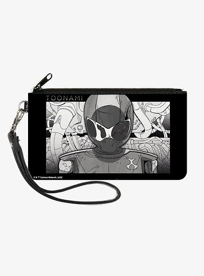 Toonami Robot Tom Sketch Pose Zip Clutch Wallet